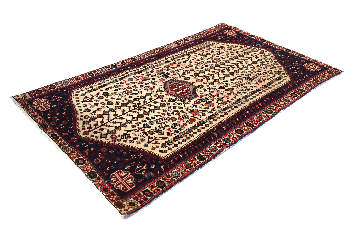 Vintage Shiraz Rug – Alabaster Menagerie