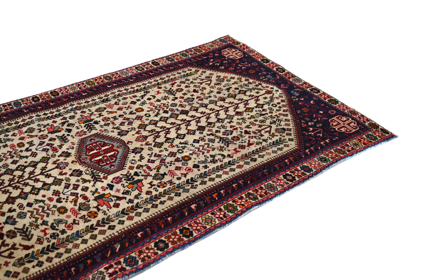 Vintage Shiraz Rug – Alabaster Menagerie