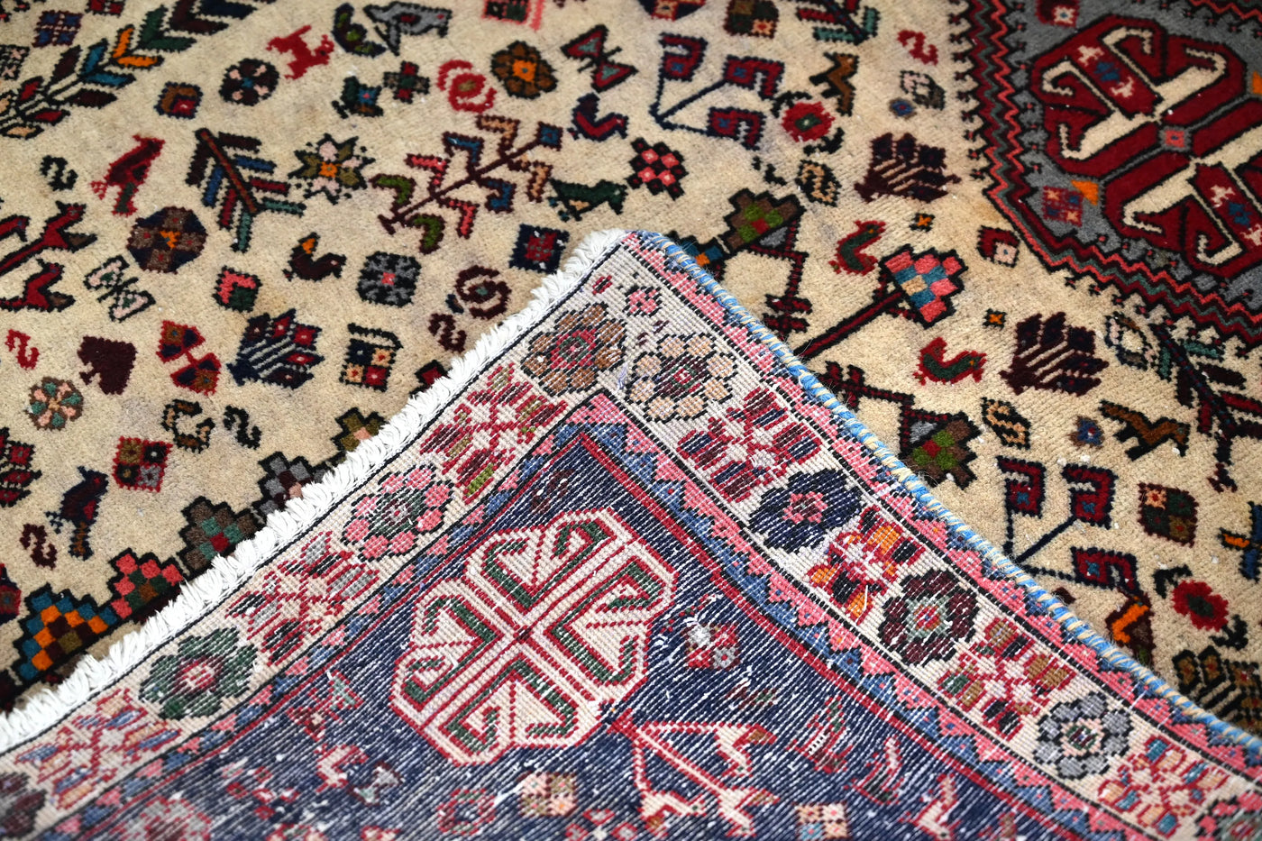 Vintage Shiraz Rug – Alabaster Menagerie