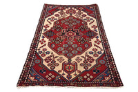 Vintage Hamadan Rug – Cerulean Cartouche