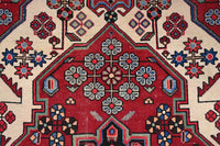 Vintage Hamadan Rug – Cerulean Cartouche