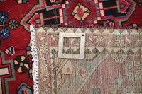 Vintage Hamadan Rug – Cerulean Cartouche