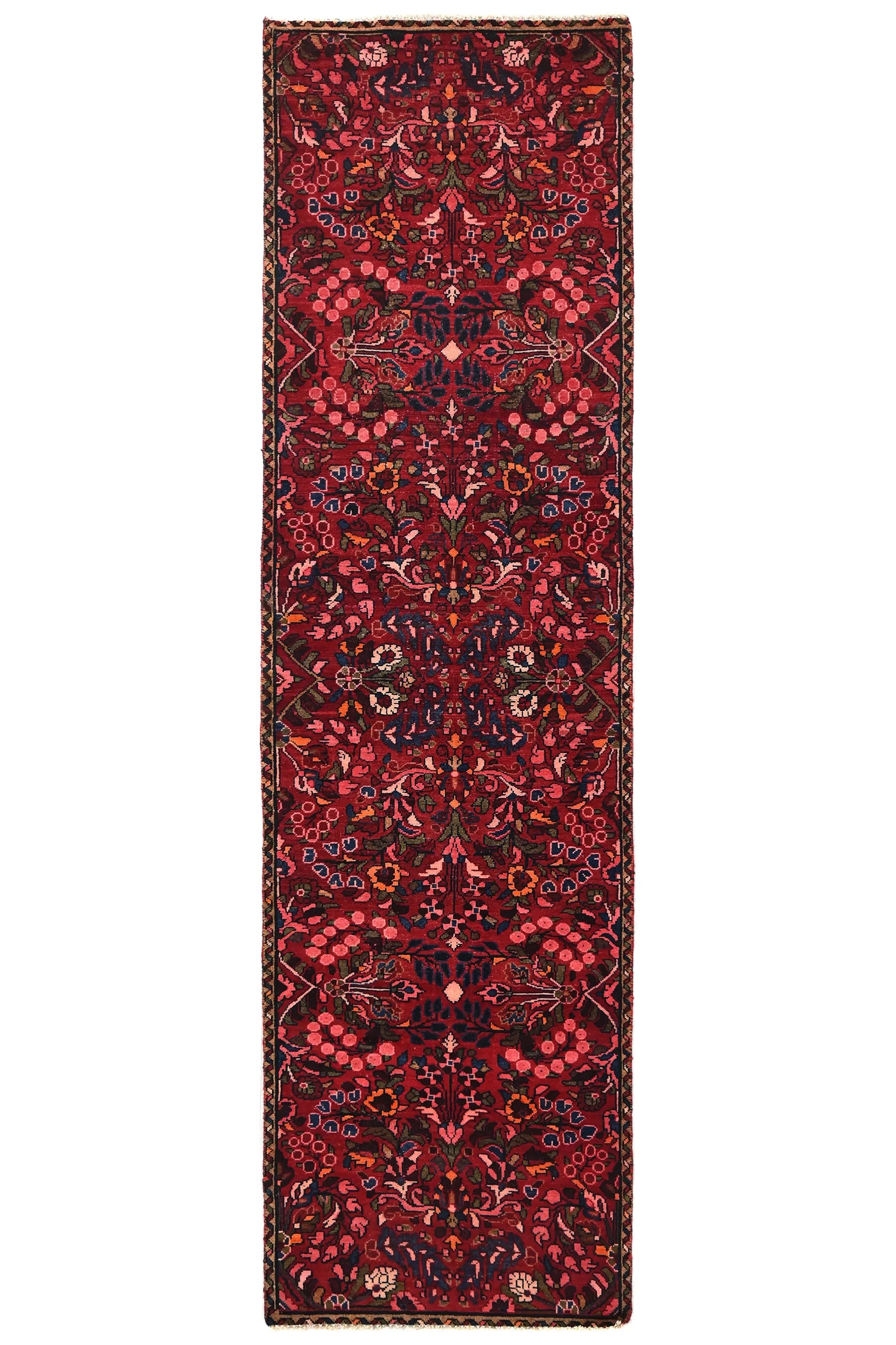 Vintage Baluchi Runner – Crimson Rosette