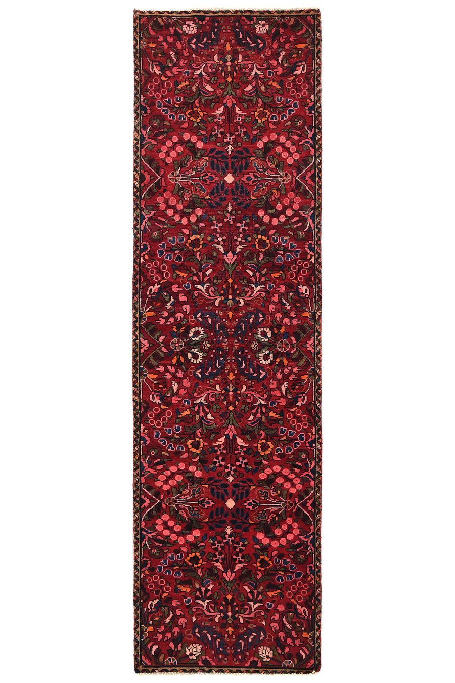 Vintage Baluchi Runner – Crimson Rosette