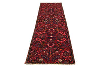 Vintage Baluchi Runner – Crimson Rosette