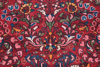 Vintage Baluchi Runner – Crimson Rosette