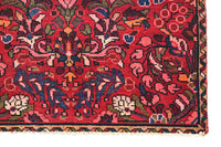 Vintage Baluchi Runner – Crimson Rosette