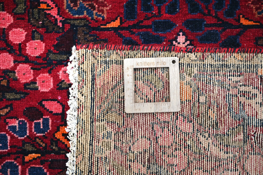 Vintage Baluchi Runner – Crimson Rosette