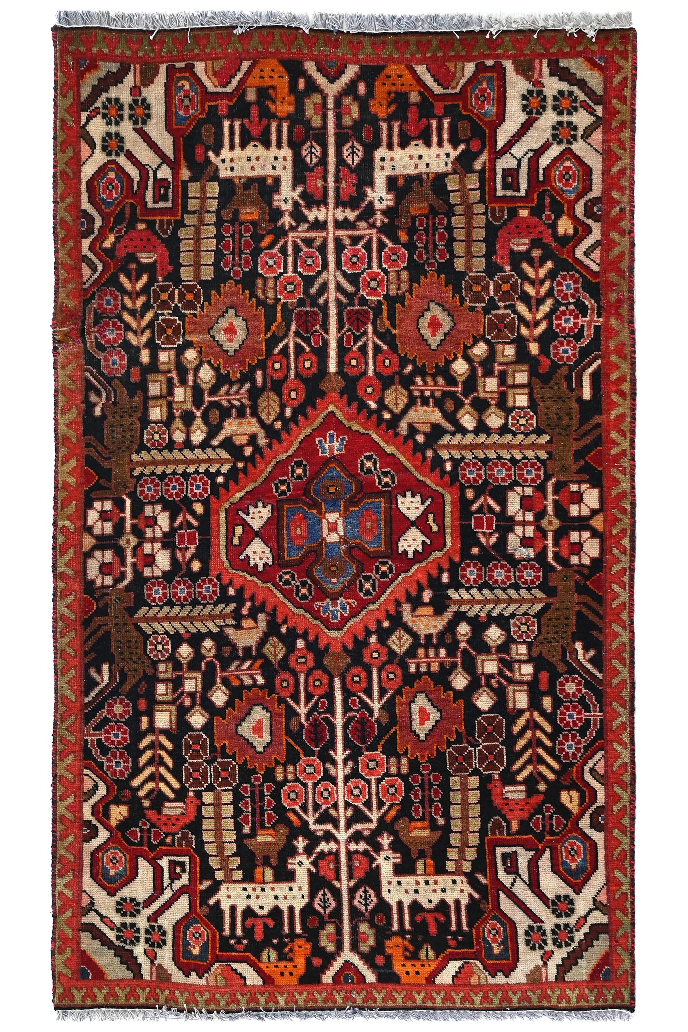Vintage Shiraz Rug – Nomadic Menagerie