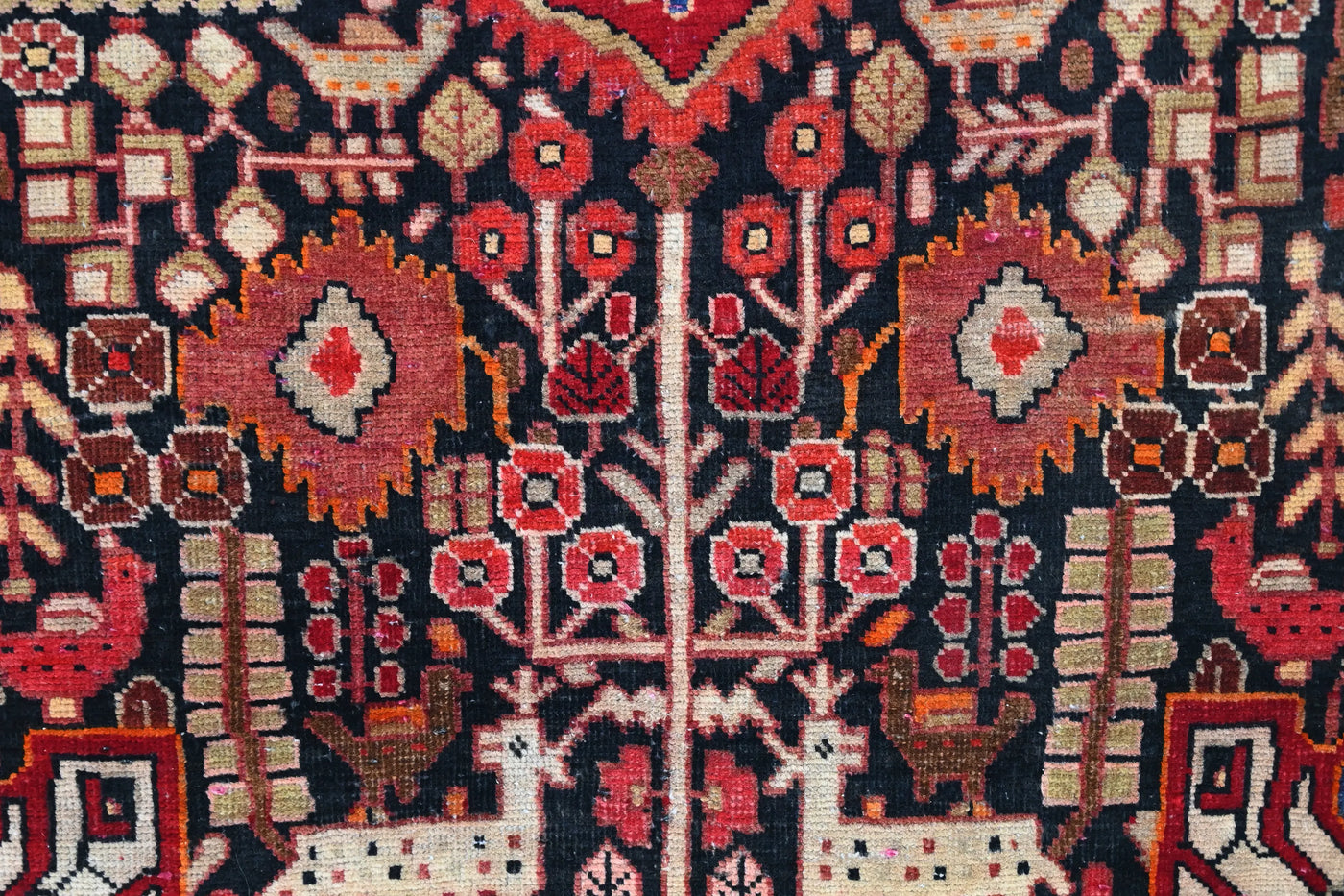 Vintage Shiraz Rug – Nomadic Menagerie