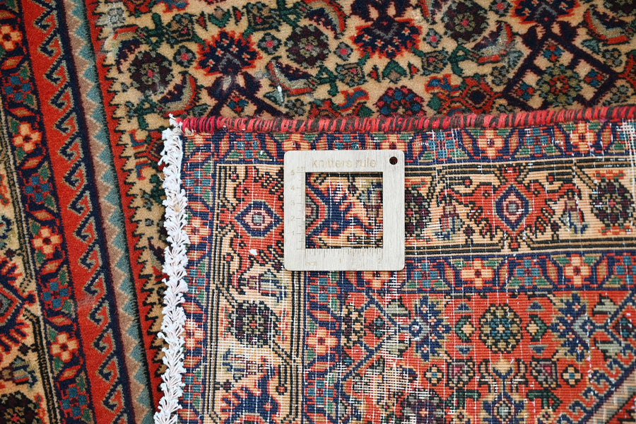 Vintage Hamadan Rug – Amber Lattice