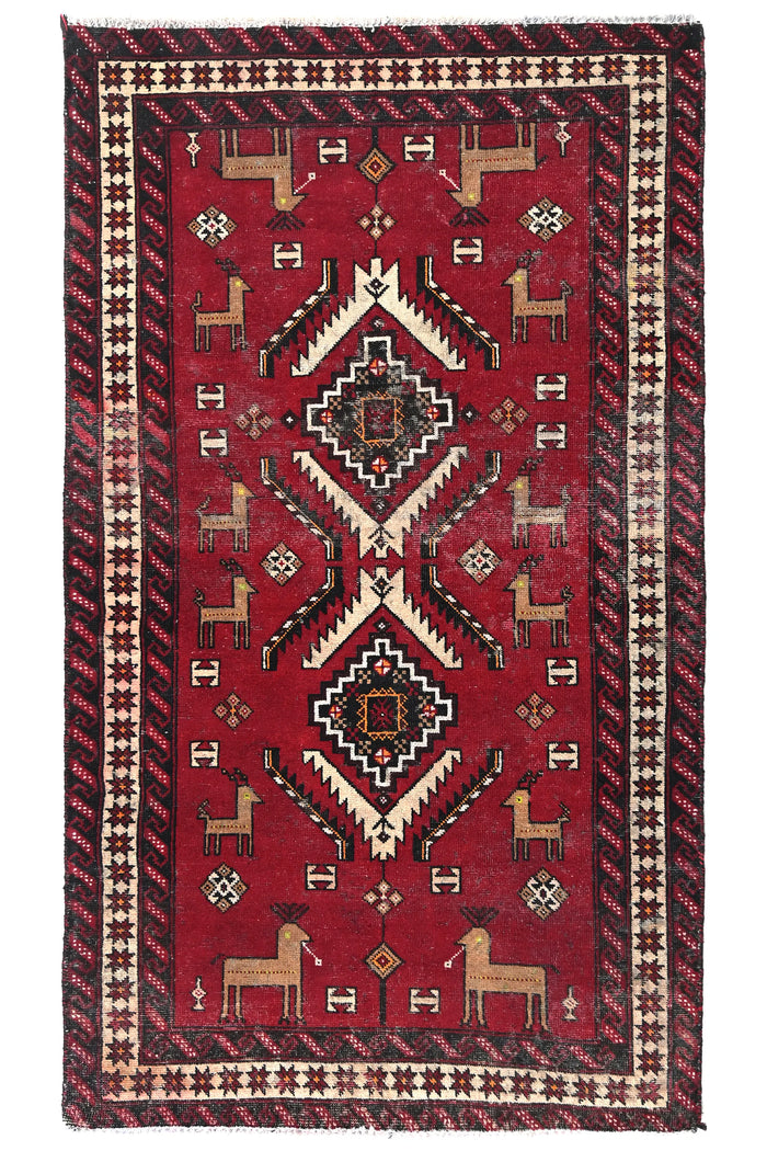 Vintage Shiraz Rug – Tribal Menagerie
