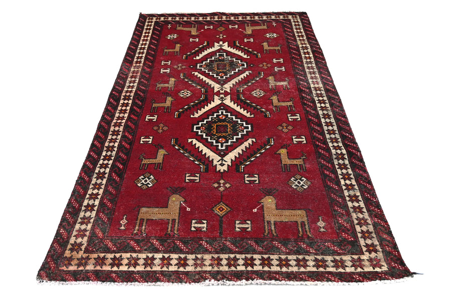 Vintage Shiraz Rug – Tribal Menagerie