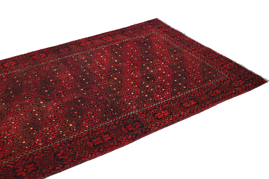 Vintage Baluchi Rug – Mahogany Trellis