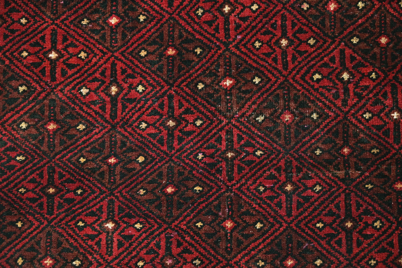 Vintage Baluchi Rug – Mahogany Trellis