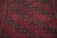 Vintage Baluchi Rug – Mahogany Trellis