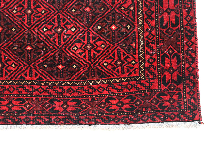 Vintage Baluchi Rug – Mahogany Trellis