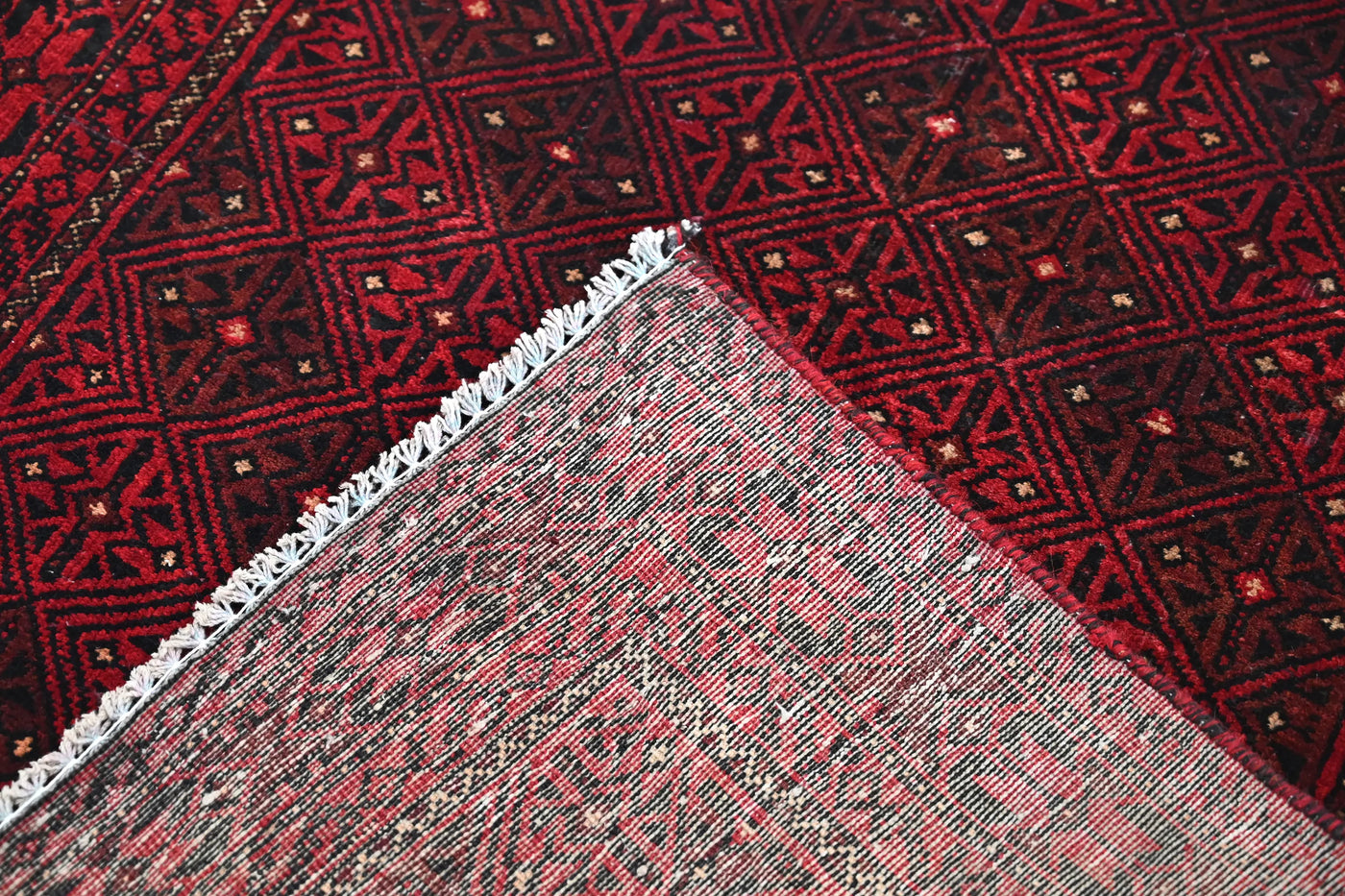 Vintage Baluchi Rug – Mahogany Trellis
