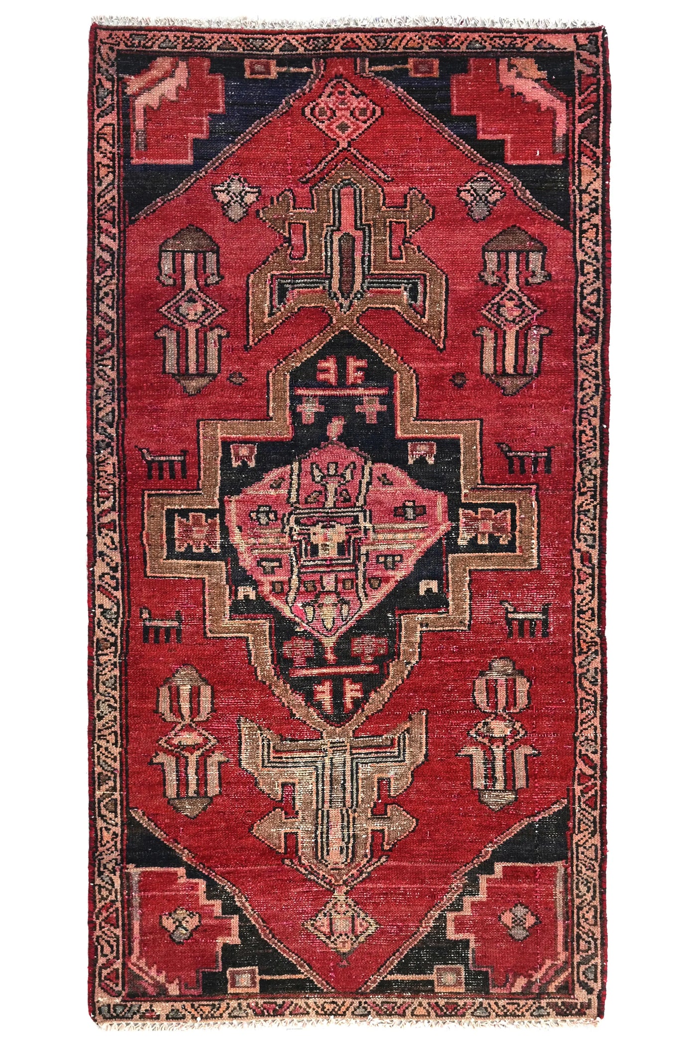 Vintage Hamadan Rug – Scarlet Bastion