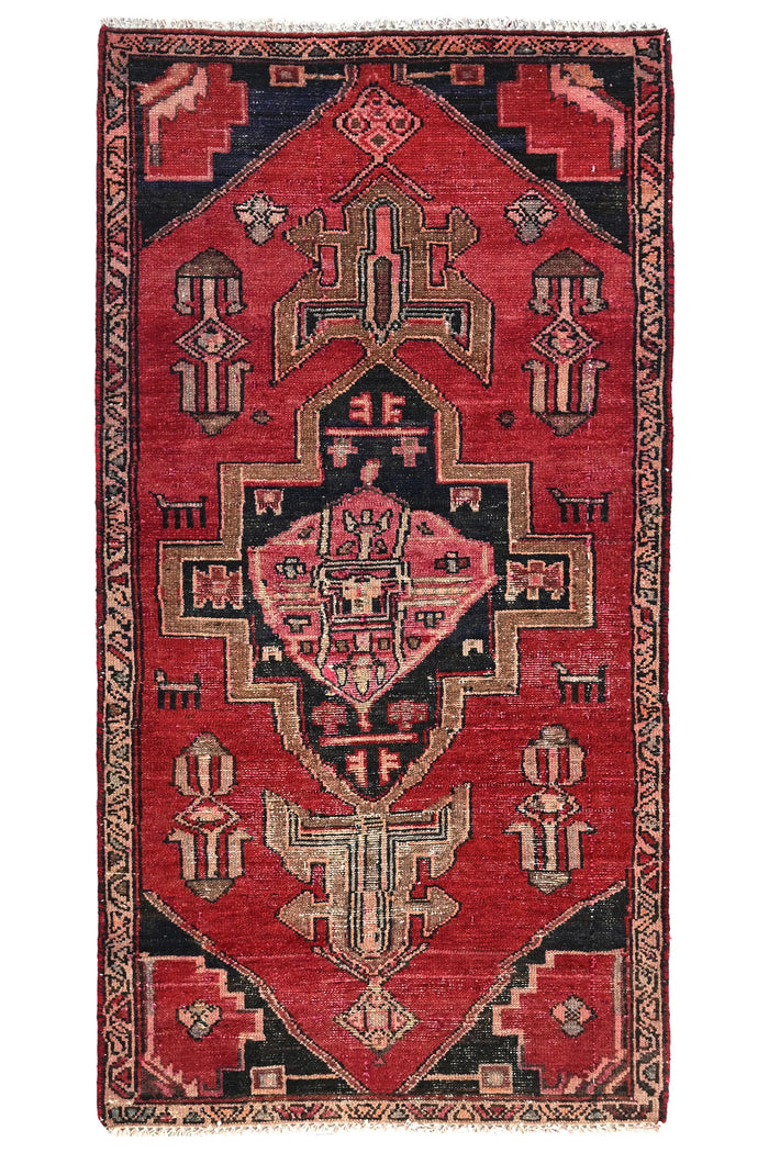 Vintage Hamadan Rug – Scarlet Bastion