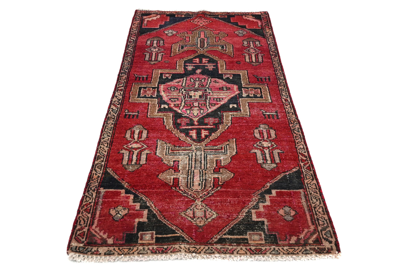 Vintage Hamadan Rug – Scarlet Bastion
