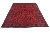 Khal Mohammadi Afghan Rug – Crimson Velvet