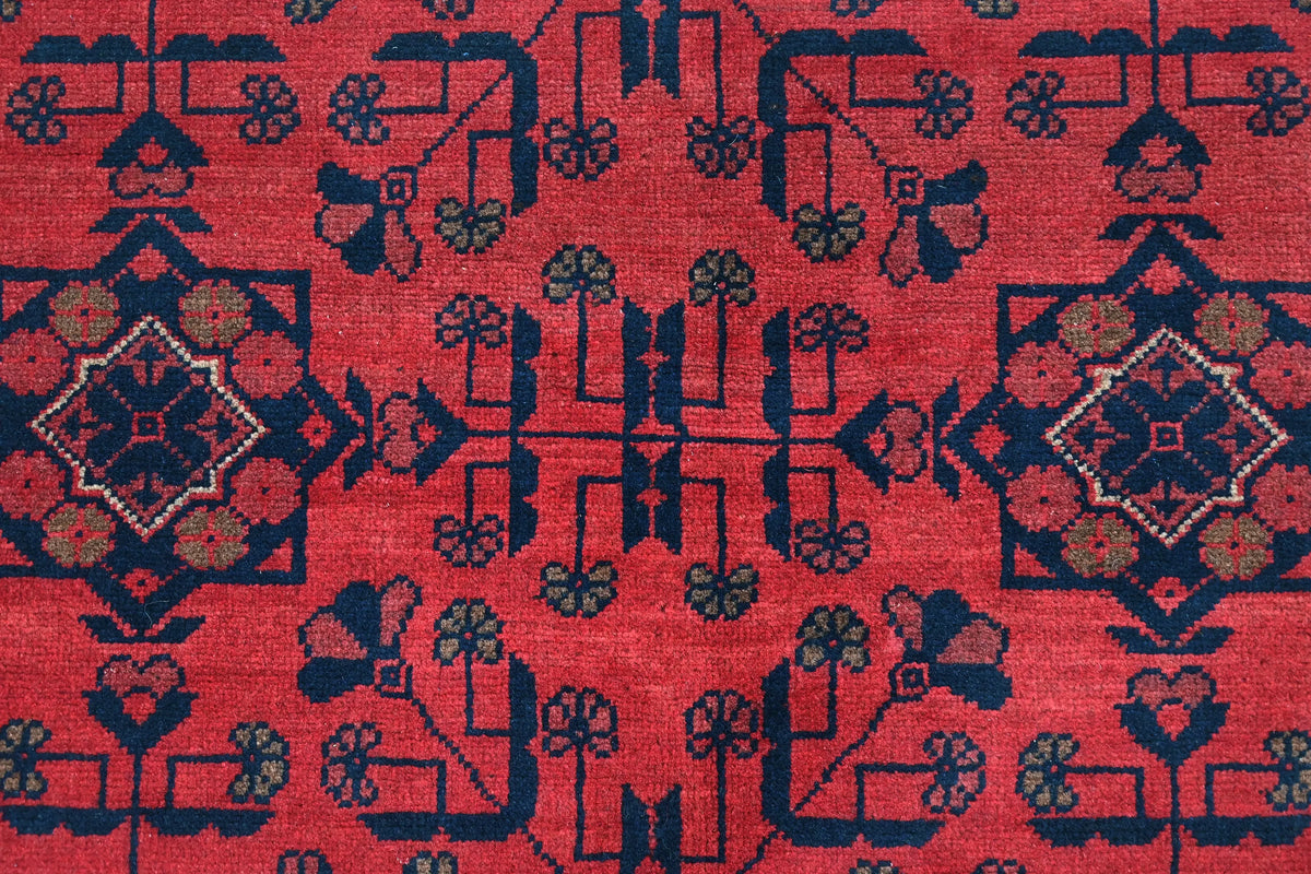 Khal Mohammadi Afghan Rug – Crimson Velvet
