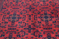 Khal Mohammadi Afghan Rug – Crimson Velvet