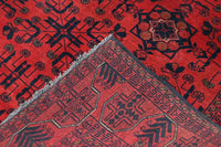 Khal Mohammadi Afghan Rug – Crimson Velvet