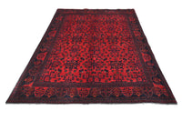Khal Mohammadi Afghan Rug – Scarlet Lattice