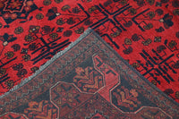 Khal Mohammadi Afghan Rug – Scarlet Lattice