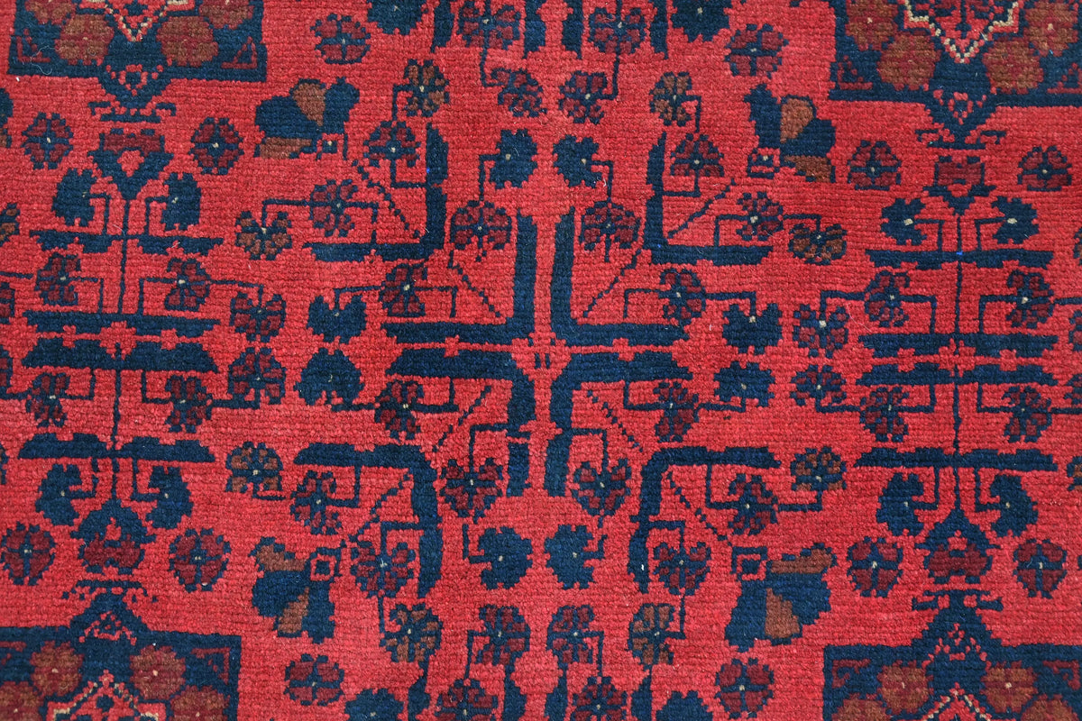 Khal Mohammadi Afghan Rug – Burgundy Heritage