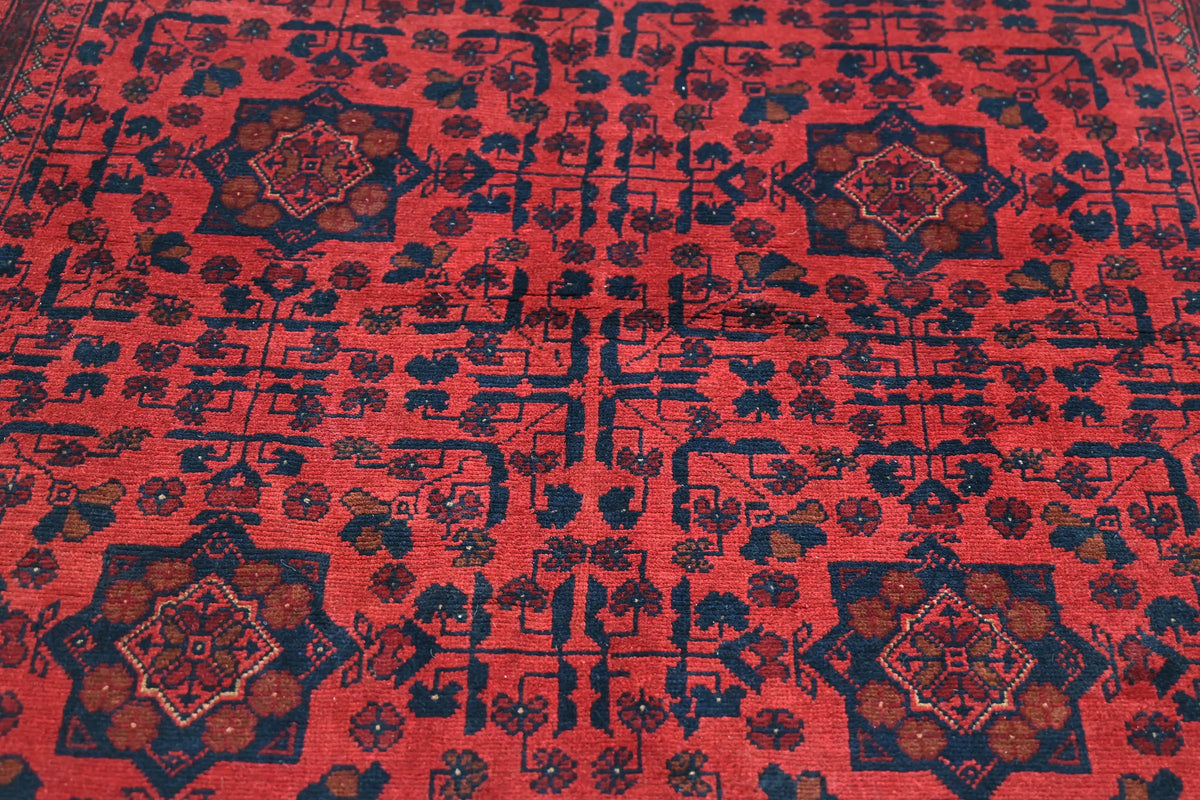 Khal Mohammadi Afghan Rug – Burgundy Heritage