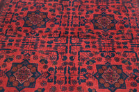 Khal Mohammadi Afghan Rug – Burgundy Heritage