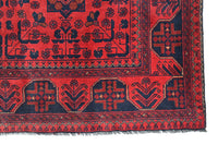 Khal Mohammadi Afghan Rug – Burgundy Heritage