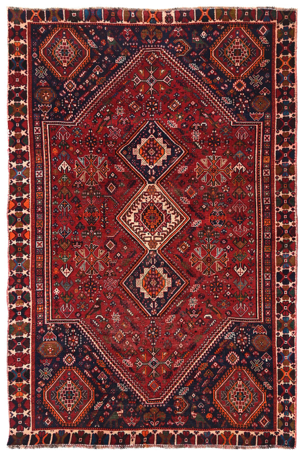 Vintage Shiraz Rug – Terracotta Nomad