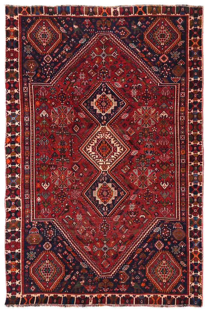 Vintage Shiraz Rug – Terracotta Nomad