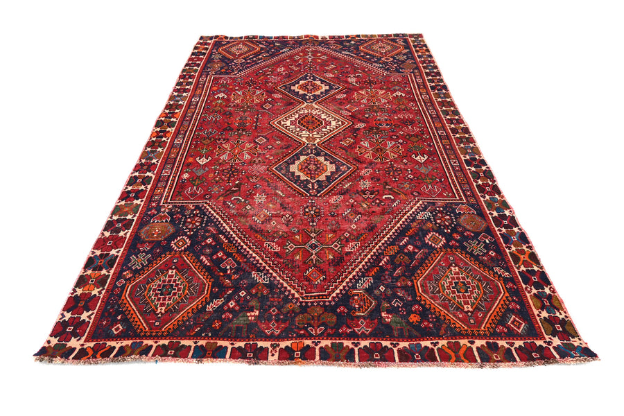 Vintage Shiraz Rug – Terracotta Nomad