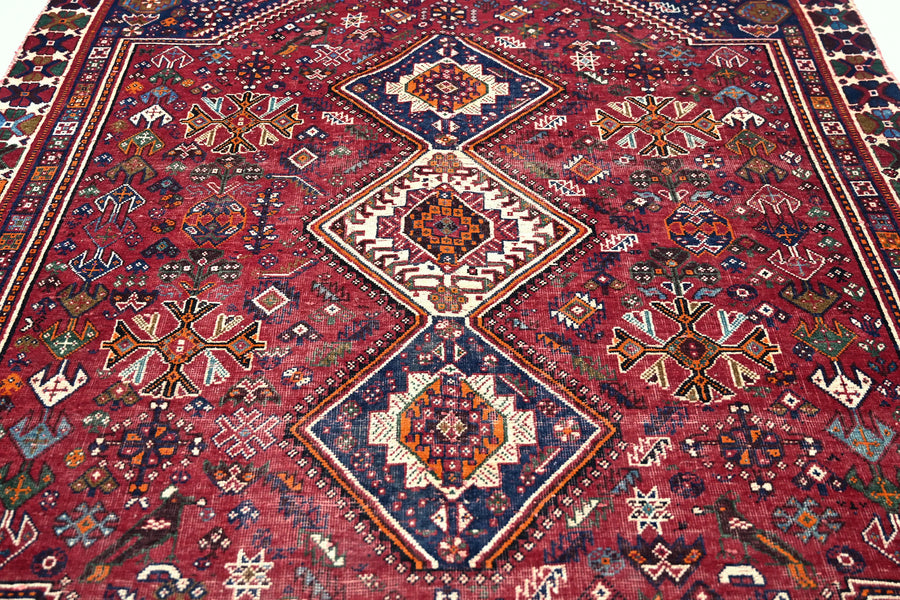 Vintage Shiraz Rug – Terracotta Nomad