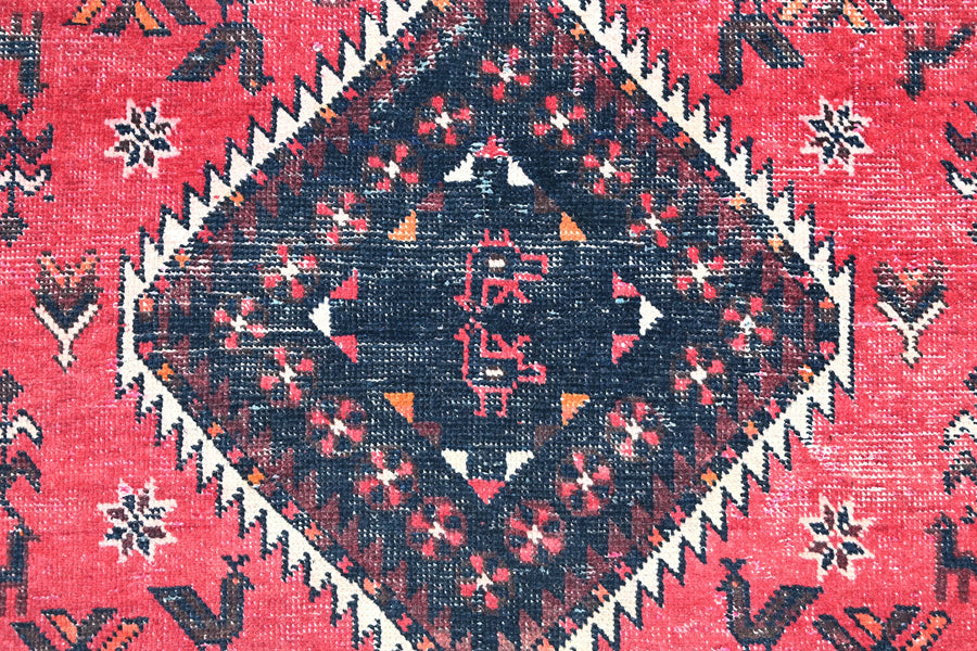 Vintage Shiraz Rug – Obsidian Diamond