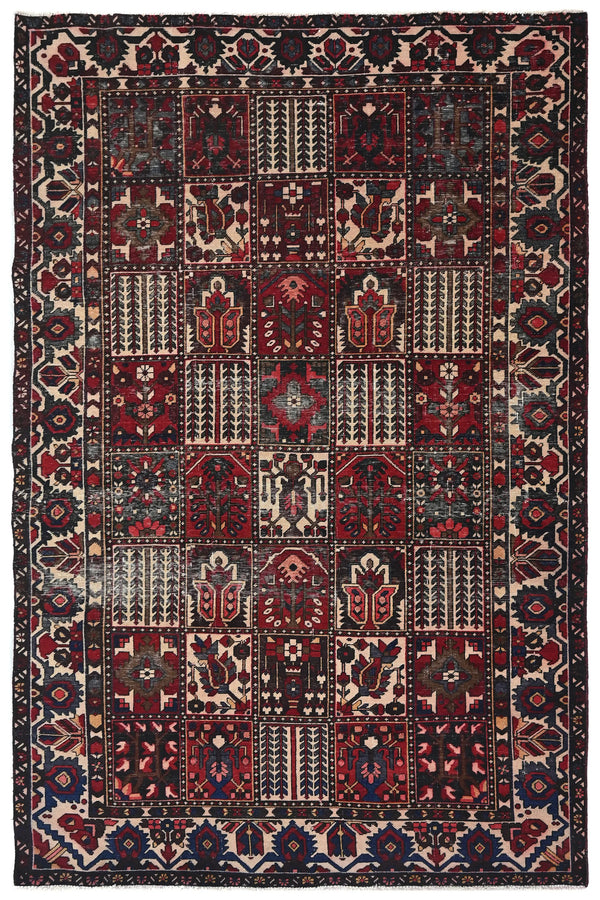 Vintage Bakhtiari Rug – Terracotta Garden