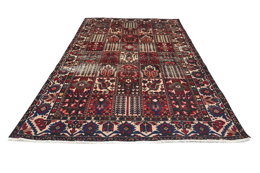 Vintage Bakhtiari Rug – Terracotta Garden