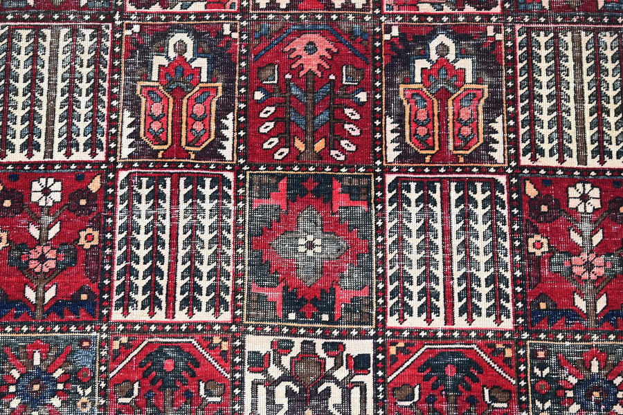 Vintage Bakhtiari Rug – Terracotta Garden