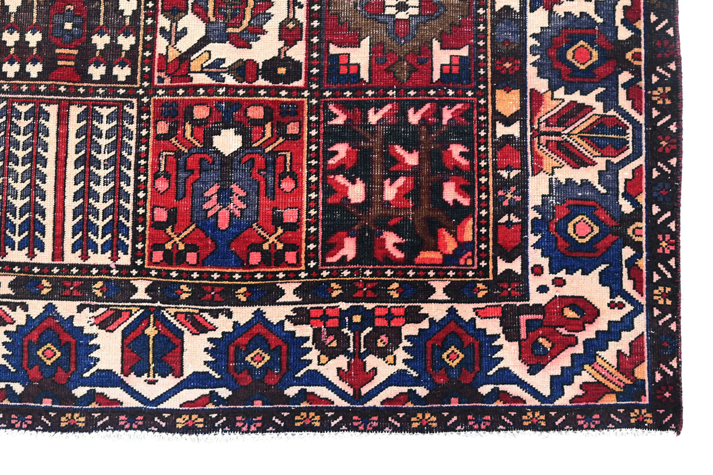 Vintage Bakhtiari Rug – Terracotta Garden
