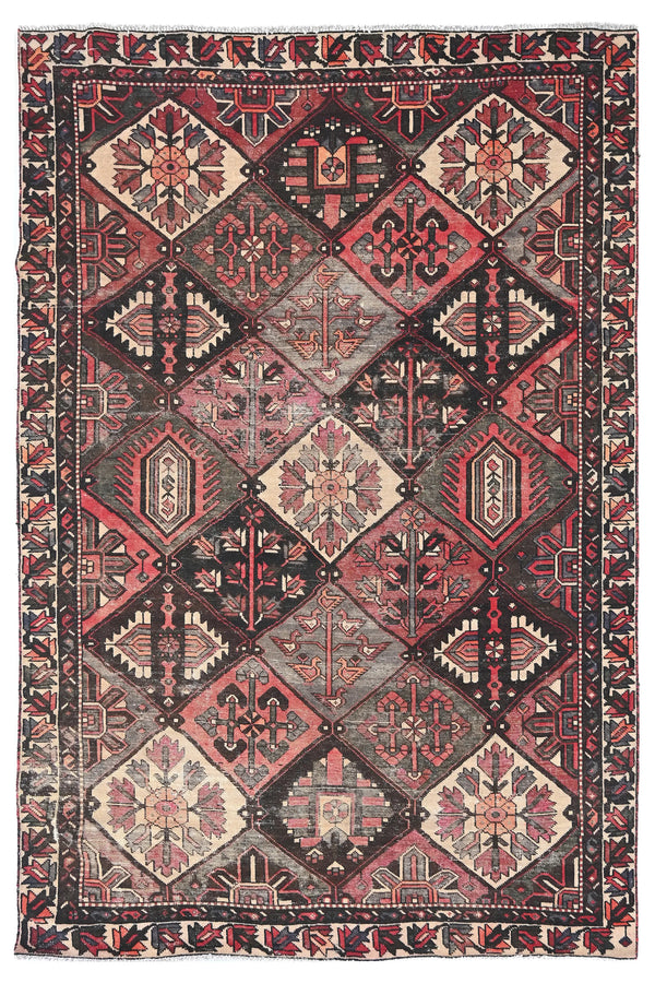 Vintage Bakhtiari Rug – Diamond Garden