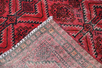 Vintage Baluchi Rug – Crimson Diamond