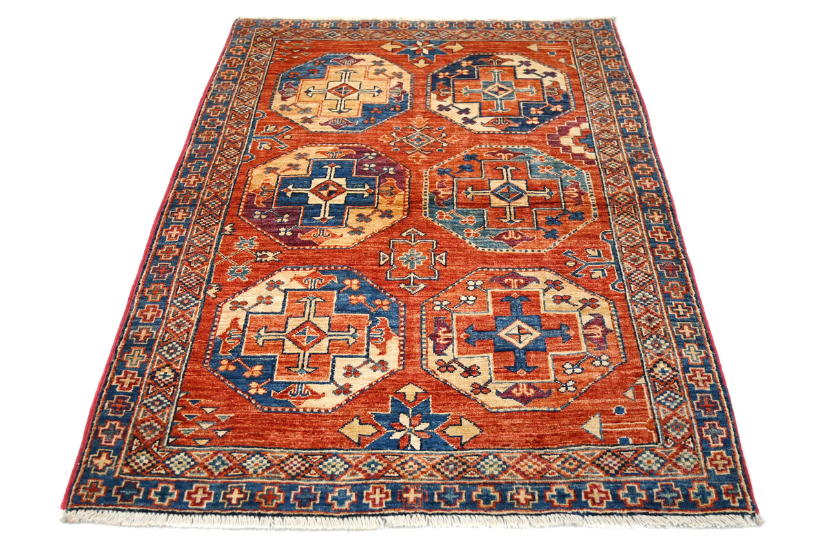 Super Kazak Afghan Rug – Copper Canyon
