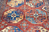 Super Kazak Afghan Rug – Copper Canyon