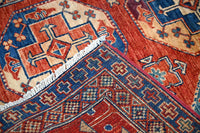 Super Kazak Afghan Rug – Copper Canyon