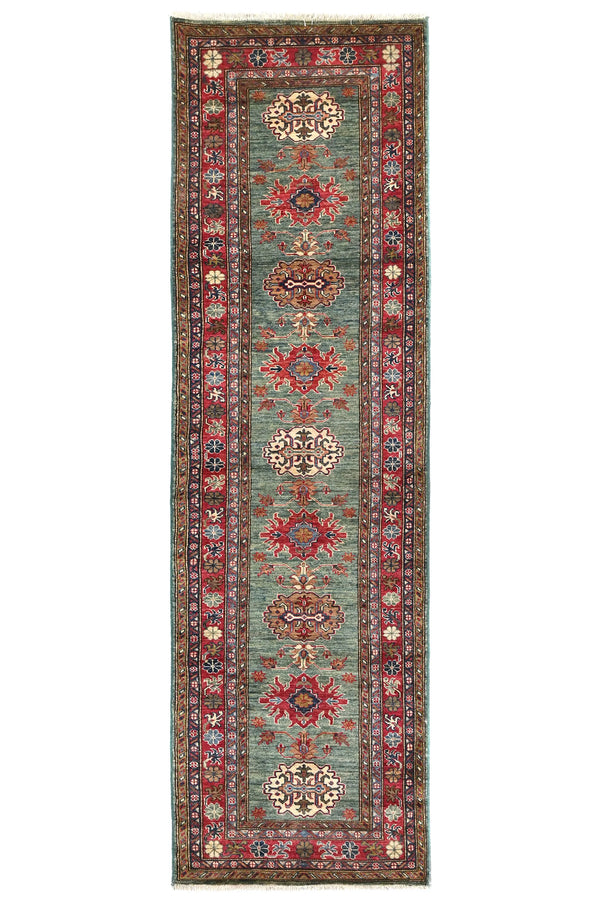 Super Kazak Afghan Runner – Sage Horizon